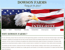 Tablet Screenshot of dowsonfarms.com